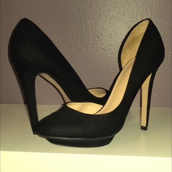 Zara Shoes - ZARA Trafaluc Black Faux Suede D'Orsay Stilettos Zara Shoes - ZARA Trafaluc Black Faux Suede D'Orsay Stilettos